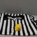 Syhood Referee Shirt Costume Men Women, Whistle Black and White Striped Football Soccer Official Ref Shirt Jersey Halloween (XX-Large)