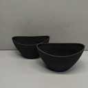 LaDoVita Plant Pots with Drainage Holes, 12 Inch Large Planters for Indoor Plants, Plastic Flower Pots Outdoor, Set of 2 Pack, Frosted Black