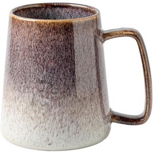 Large 24 oz Ceramic Coffee Mug with Large Handle, Vintage Coffee Cup, Extra Big Tea Cup for Office and Home, Dishwasher and Microwave Safe, Starry Purple