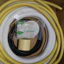TAUROX 13FT Mini Split Line Set 1/4" & 3/8" O.D Copper Pipes Tubing and 3/8" White Thickened PE Insulation Coil, for Mini Split Air Conditioning or Heating Pump Equipment and HVAC with Flared Nuts.