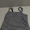 Tankini Tops for Women 2025 - Tummy Control Swim Top Only Modest Bathing Suit Top Swimsuit Top No Bottom (Large, Black Striped)