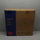 LUDOMIDE Ceiling Fans with Lights, Flush Mount Ceiling Fan with Lights and Remote, 6 Wind Speeds Low Profile Ceiling Fan for Bedroom, Kids Room and Living Room 20" (Black)