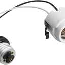NICOR Lighting Medium/Edison Base Socket String Adapter, 250V Max. (17204)