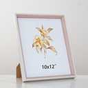Resin 10x12 Picture Frame Pink 10x12 Photo Frame Wall and Desktop Display with Plexiglass