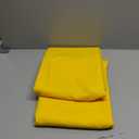 Hiasan Yellow Backdrop Curtains for Parties, Polyester Photography Backdrop Drapes for Family Gatherings, Wedding Decorations, 5ftx10ft, Set of 2 Panels