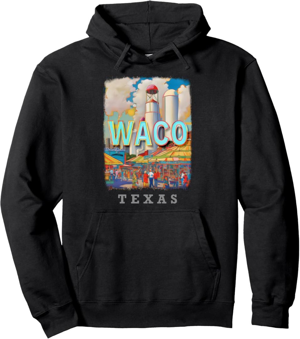 Waco Texas TX Magnolia Silos SD884 Pullover Hoodie 2XL
