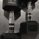 Rubber Encased Hex Dumbbell 15LB