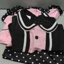 50s Outfit for Girls 50s Poodle Skirt Costume for Girls Halloween Party Dress Up 8-10Y