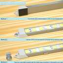 12V LED Light Bar Waterproof, 12V LED Light Strip 54 LEDs 7000K White Color Enclosed Trailer Interior DIY Cabinet LED Light Strip for Car, Trailer, Motorhome, Van, RV, Truck Bed Lights (4 Pack)
