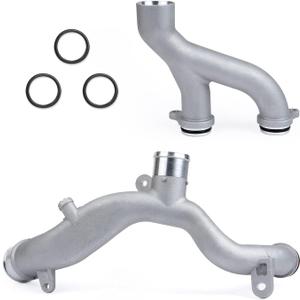 MITZONE Upgraded Coolant Pipe Water Outlet Compatible with 2010-2023 Land Rover Range Rover (Sport) LR4 Discovery Range Rover Velar Jaguar XJ XF XE F-Type F-Pace 3.0L 5.0L Supercharged