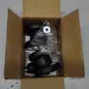 Zoofen Luggage Replacement Wheels 2 pcs Suitcase Replacement Wheels Wear-Resistant Luggage Wheels for Most Suitcase Repair (Silver)