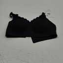 Momcozy Wireless Seamless Bras for Women, Ultra-Comfort Everyday T-Shirt Bras, Breathable Maternity Bras with Scallop Edges, L