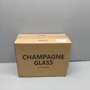 UMEIED 6 Oz Edge Champagne Flutes Set of 12, Long Stemmed Crystal Clear Champagne Flute Glass Set, Sparkling Wine Glasses for Home Party Wedding Birthday Housewarming Gifts