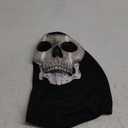 Joukavor Ghost Mask Skull Full Face Mask for Adult Halloween Cosplay (Black)