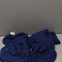 Spandex 6 Foot Rectangle Table Cloth 2 Pack, Elastic Fitted Tablecloths for Picnic, Stretch Washable Patio Table Cover for Outdoor, Camping, Banquet and Parties (Navy, 30"x72")