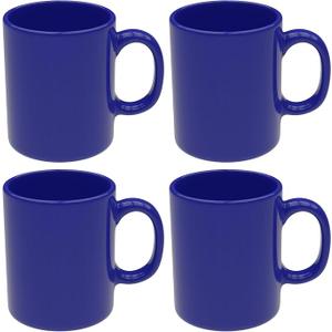 HYFLQNUPE Mug Sets 12oz set of 6, Ceramic Cups with Handle for Latte,Hot Tea, Cappuccino, Mocha, Cocoa Turquoise, Tea, Dishwasher, Oven, Microwave safe ( Set of 6, Blue)