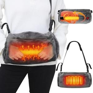 Electric Heated Hand Warmer Pouch - Heated Hand Muff with Hand-Held Heating Rod and Side Warming for Football Golf Youth Sport