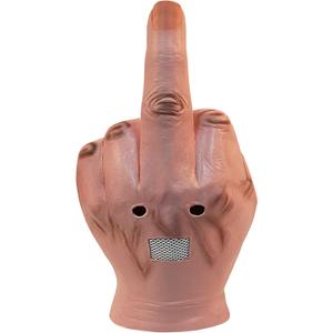 MOKRY PARTY Middle Finger Funny Head Mask Costume Party Prop Adult Middle Finger Mask