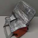 Nanxson Insulated Lunch Bag Reusable Tote Bags Meal Prep Cooler Bag Picnic Basket Collapsible with Zippered Top (4L,Dark Red)