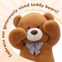 MaoGoLan Giant Brown Teddy Bear 4 Feet,Adorable and Cuddly Big Bear Stuffed Animal 47", Classic Teddy Bear Plush Gift Decoration for Baby Shower,Party,Birthday,Valentines Day
