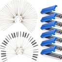 Mudder Set of 9 Carburetor Cleaning Kit Carburetor Carbon Dirt Jet Remove Cleaner Torch Tip Cleaner Tool Cleaning Wire Needles and Nylon Brushes for Motorcycle Moped Welder Carb Spray Gun