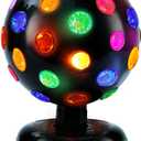 Rotating Disco Ball Light - 11" Spinning Disco Ball with Multi-Colored LED for Electric Dance Atmosphere - Perfect Disco Light for Parties, Room Decor & Events