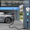 CircleCord NEMA 10-30P to 14-50R EV Charger Adapter Cord Compatible with Tesla Model 3/S/X/Y, 30 Amp Dryer to 50 Amp EV for Level 2 Charging, ETL Listed (Not for RV or Dryer)