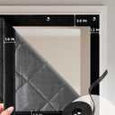 4 Pack Window Insulation for Winter, Fit Max Size 24''X36'', Durable Oxford Fabric and Cotton Filling Window Curtains for Warm Winter, Gray