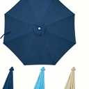 D&ONEHOS 10ft Cantilever Umbrella Replacement Canopy for 8 Ribs, Outdoor Offset Cantilever Umbrella Replacement Top Fit 10FT 8 Ribs, Canopy Top Only