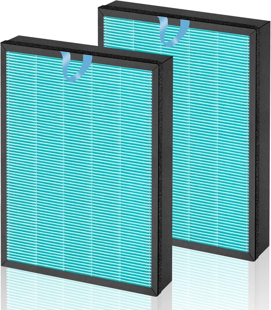 ROMON Vital 100S Smoke Remover Replacement Filter for LEVOIT Vital 100S Air Purifier, 3-in-1 H13 True HEPA Activated Carbon Filter, Compared to Part # Vital 100S-RF-SR (LRF-V102-BUS), 2 Pack, Blue