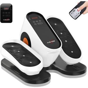 HJDFGSS Under Desk Elliptical Machine, Electric Leg Exerciser While Sitting for Seniors with Remote Control, Quiet Portable Seated Pedal Exerciser, Auto & Manual Mode, 10 Speeds for Home Office