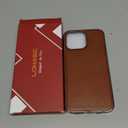 LOHASIC for iPhone 15 Pro Max Case Leather  Soft Magnetic Cover Compatible with MagSafe Accessories, Classic Minimalist Designer i Phone 15 Pro Max Case for Business Men Women, Brown