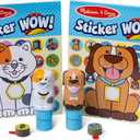Melissa & Doug Sticker Wow Pets (Dog and Cat) Value Pack Arts and Crafts Collectibles - 2 Activity Pads, 2 Sticker Stampers, 2 Bonus Stacks - FSC-Certified