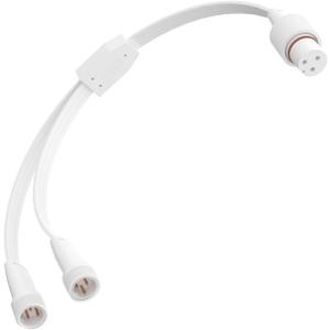 1 Female to 2 Male Y-Splitter for Govee Permanent Outdoor Lights, Y-Shaped Extension Cable Compatible with Govee H705A H705B H705C 3 Pin Permanent Outdoor Lights