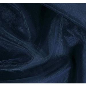 Size 41Inch x 71Inch.  Sheer Navy Blue Organza Fabric - Lightweight Decorative Material For DIY Crafts, Wedding Decor, Draping, and Gift Wrapping