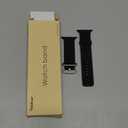 Tasikar Magnetic Bands Compatible with Apple Watch 49mm 46mm 45mm 44mm 42mm Soft Silicone Replacement Loop Wristband for iWatch Ultra 3 2 1 SE Series 11 10 9 8 7 6 5 4 3, Black