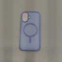 Miracase Magnetic for iPhone 17 Case (Compatible with MagSafe) with Screen Protector Military-Grade Protection, Anti-Fingerprint Translucent Matte Phone Cover for iPhone 17 6.3 inch, Light Blue