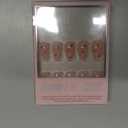 Glamnetic Press On Nails - Pink Comet | Short Almond Fake Nails in Pale Blush Pink with Lavender 3D Gems in a Glossy Finish, Salon Quality | 15 Sizes - 30 Nail Kit with Glue