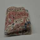 Area Rug 5'x7', Machine Washable, Non Slip, Foldable, Brick Red