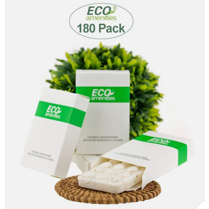 ECO Amenities Spa Paper Box Individually Wrapped 1.5 ounce Oatmeal Massage Soap, 180 Bars per Case by ECO Amenities