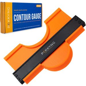 Contour Gauge Tool With Lock (10 Inches) - Contour Ruler Marking Tool - Super Gauge Shape and Outline Tool - Profile Gauge - Corner Measuring Tool for Odd Shapes - Woodworking Gifts for Men