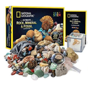 Over 200 Rock, Mineral, and Fossil Specimens Plus a Microscope Kit
