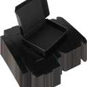 Rempry 50 Pack 6x4x1 Inches Black Small Shipping Boxes, Cardboard Corrugated Gift Mailer Boxes for Packaging Small Business Mailing