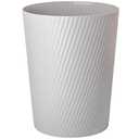 UUJOLY Small Trash Can Wastebasket Garbage Can Container Bins for Bathrooms, Laundry Room, Kitchens, Offices, Kids Rooms, Dorms (Grey) (1 Pack)