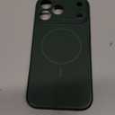 Miracase Magnetic for iPhone 17 Pro Max Case, Compatible with MagSafe, Integrated Silicone Camera Control Cover, 3.0mm Thicken Shockproof Drop Protection Phone Case for 17 ProMax, Dark Green