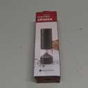 Electric Pepper or Salt Grinder,Adjustable Coarseness Salt & Pepper Mill,With LED Light,Easy to Clean,Battery Powered,One Handed Operation,Kitchen Essential (1 pack/black)