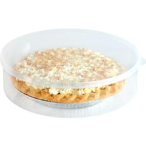 Youngever Plastic Pie Container, 11 Inch, Fresh Pie Keeper, Cupcake Carrier, Clear Round Food Storage Container with Lid, Food Container for Cupcakes, Cookies, Cheesecakes