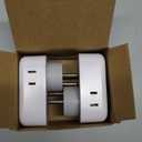 TESSAN Israel Adapter Plug 2 Pack, 7 in 1 US to Israel Power Adapter with 3 USB Ports (1 USB C Port) 4 American Outlets, Type H Travel Adaptor for USA to Jerusalem