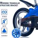 Training Wheels for Kids Bike, 1 Pair LED Flash Bicycle Training Wheels Children's Bicycle Adjustable Stabiliser Support Wheels for 12-20 Inch Kids Boy Girls Bikes