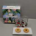 Halloween Cups 2 Pcs, 18 oz Skull Glass Cups with Lids and Straws Ghost Mug Glass Tumbler Mason Jar Iced Coffee Can, Spooky Gifts Boo Basket Stuffers Drinking Glasses Halloween Decorations